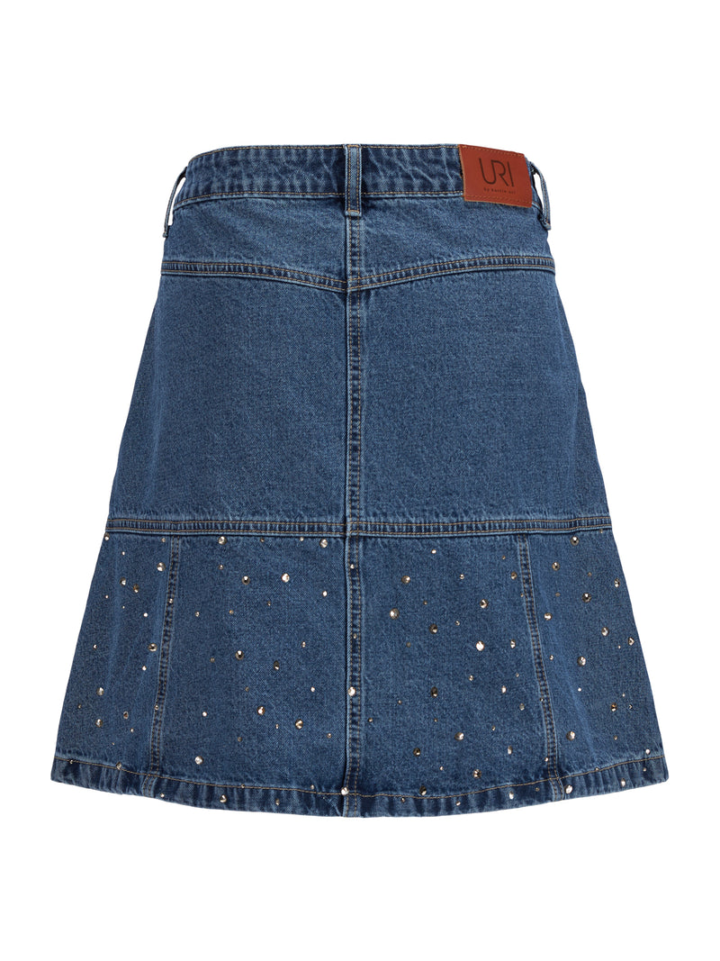 Ivy Denim Stud Skirt